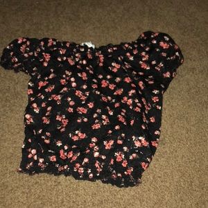 Off the shoulder crop top